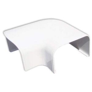 Tecnosystemi platte bocht 90° CP75 wit RAL9010